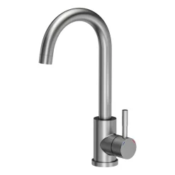 Zlewozmywak stalowy Mini Basic z baterią, stal nierdzewna, 400 x 450 x 200 mm