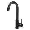 Zlewozmywak stalowy Mini Basic z baterią, czarny, 400 x 450 x 200 mm